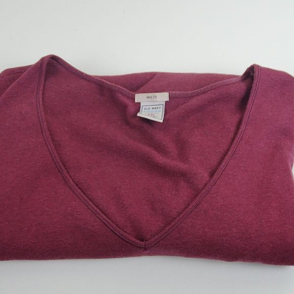 Old Navy V-Neck XXL Purple Blouse Long Sleeve Top - Picture 8 of 8